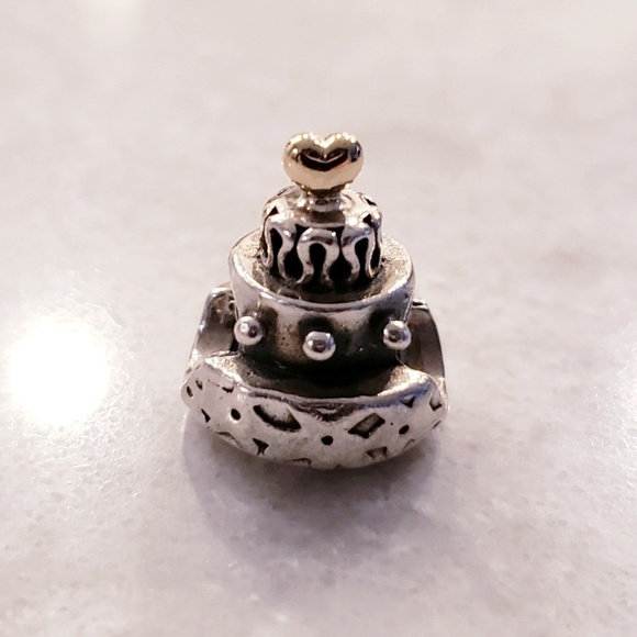 Pandora Jewelry - Authentic Pandora Retired Wedding Cake Charm Pandora Jewelry - Authentic Pandora Retired Wedding Cake Charm